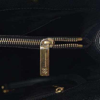 Chanel Caviar Quilted Grand Shopping Tote GST Black 7 of 9