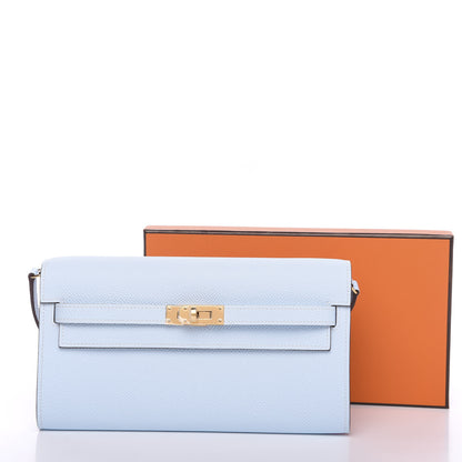 Hermes Epsom Kelly Wallet To Go Bleu Brume 8 of 8