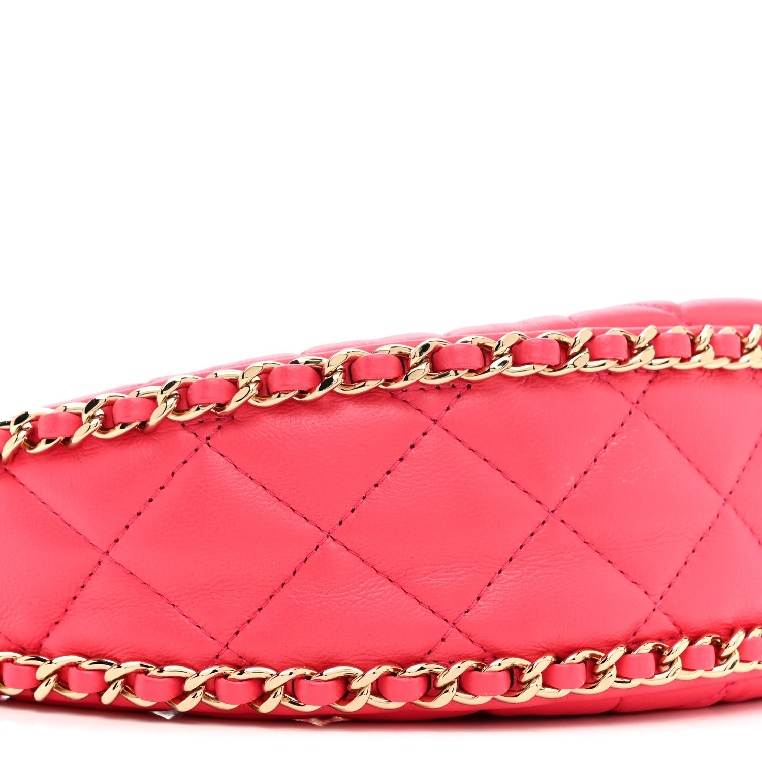 Chanel Lambskin Quilted Small Hobo Bag Pink 9 of 12