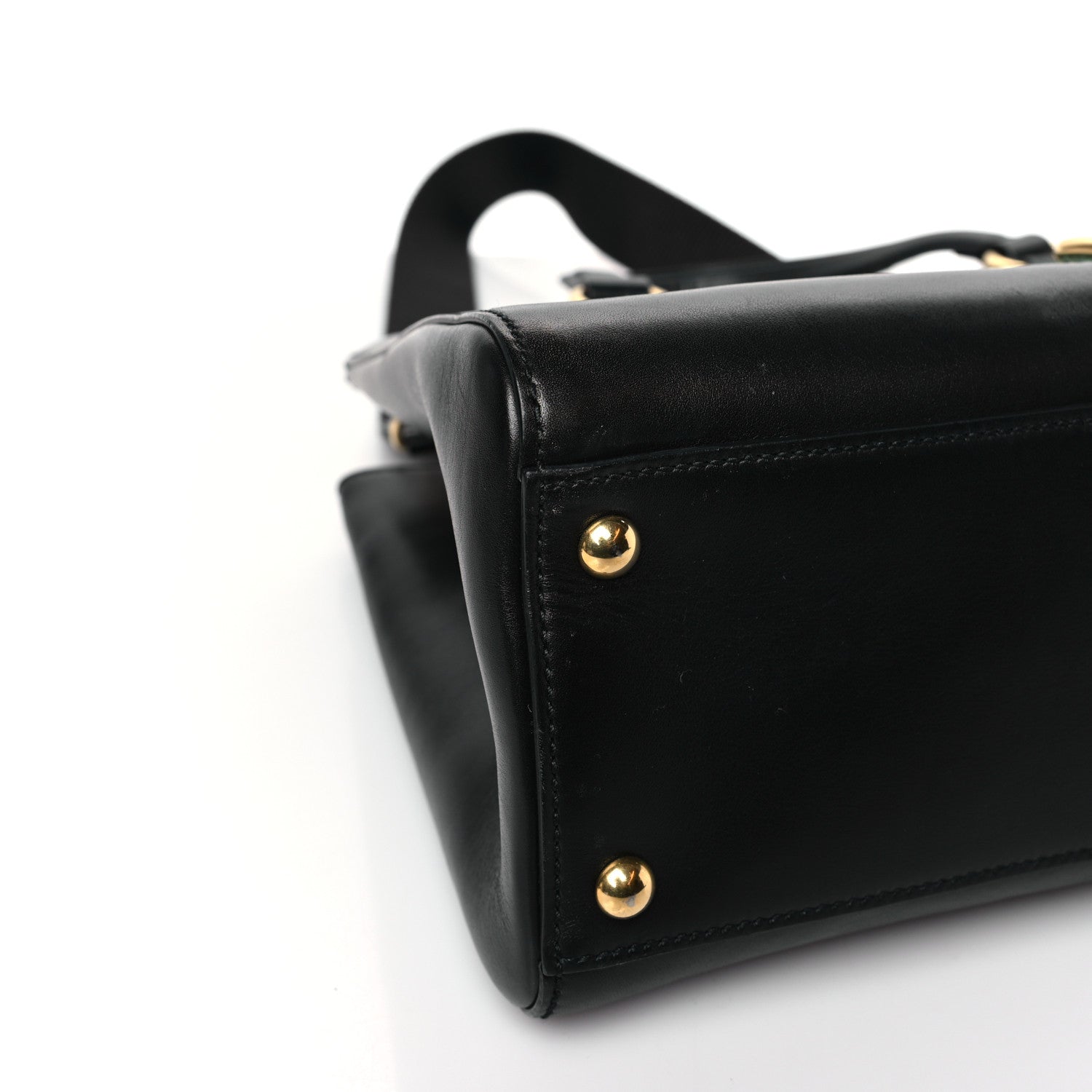 Gucci Calfskin Large Sylvie Top Handle Tote Black 8 of 9