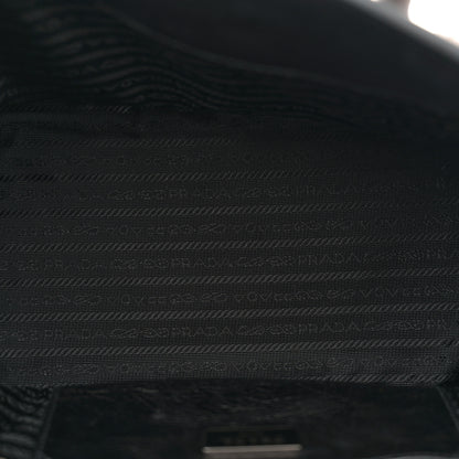 Prada Glace Calfskin Sound Tote Bag Pomice Black 5 of 13