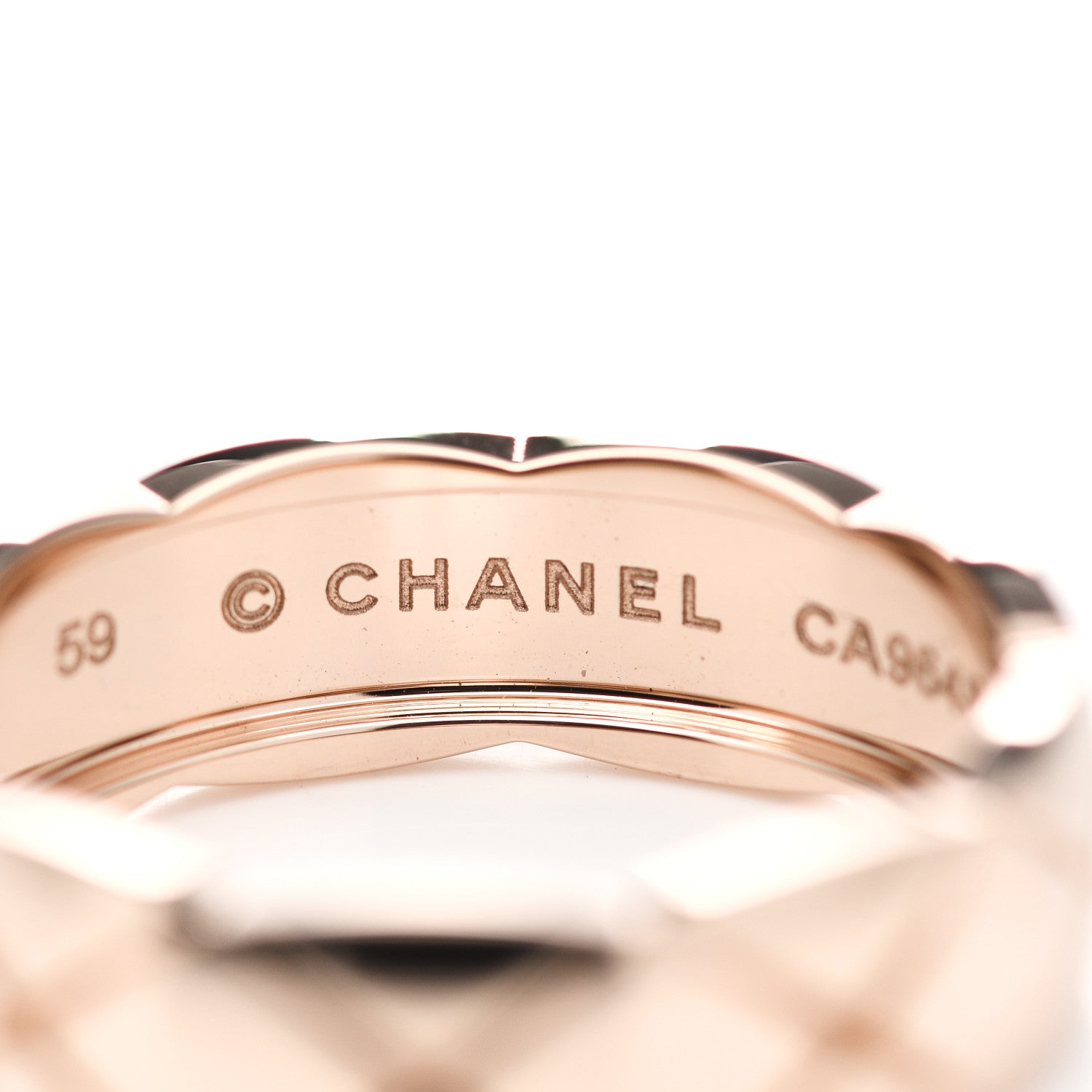 Chanel 18K Beige Gold Small Coco Crush Ring 59 8.75 4 of 7