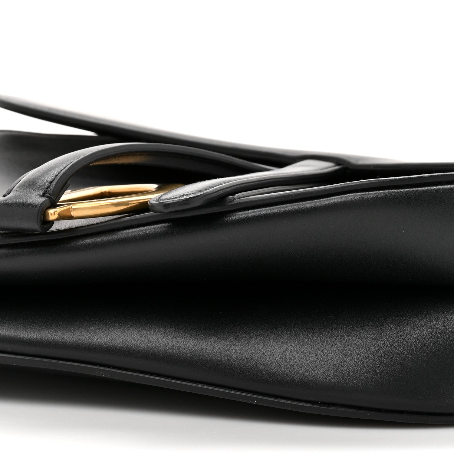 Christian Dior Calfskin Saddle Bag Black 9 of 11