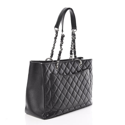 Chanel Caviar Quilted Grand Shopping Tote GST Black 3 of 9