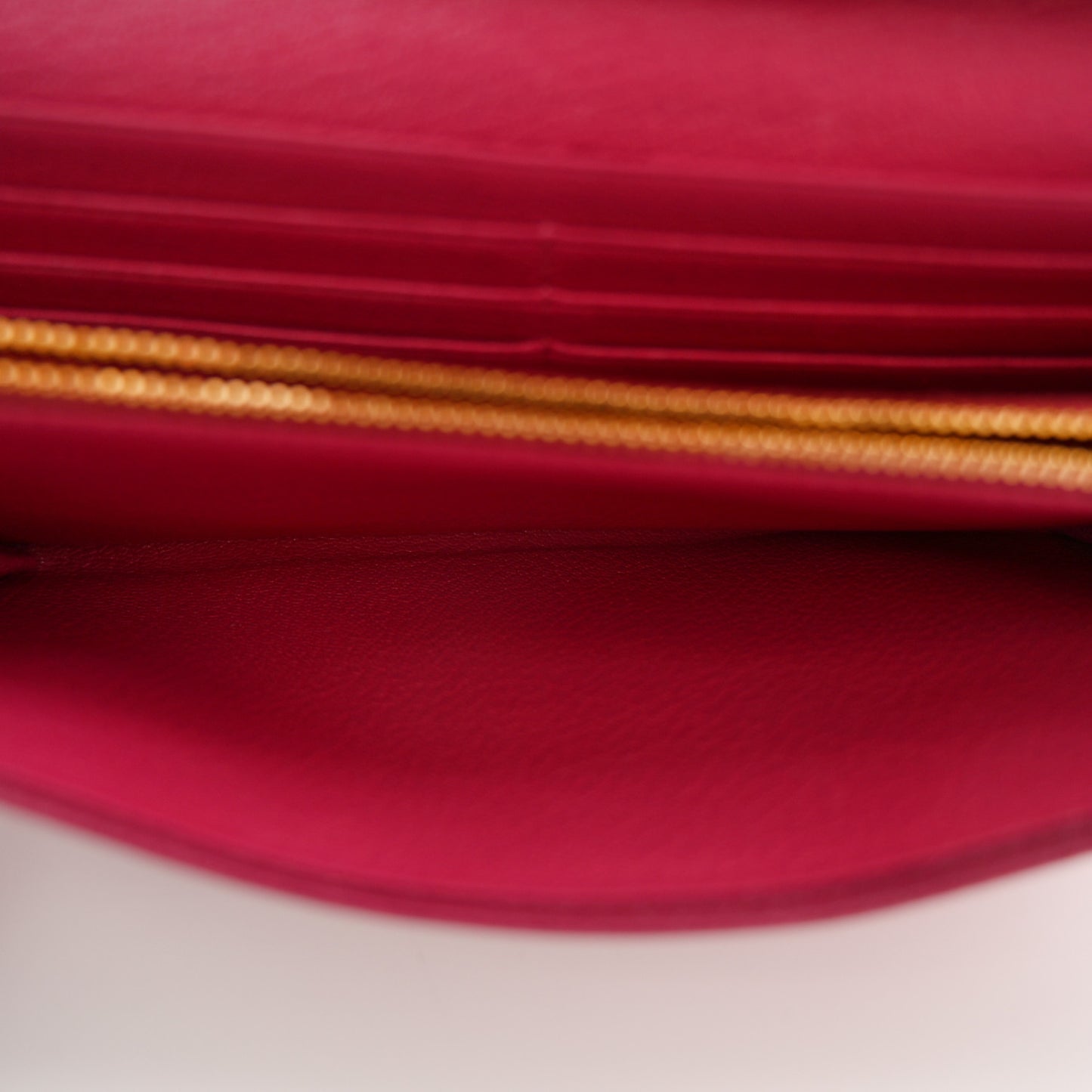Goatskin Madras Bicolor Wallet On Chain Peonia Ametista