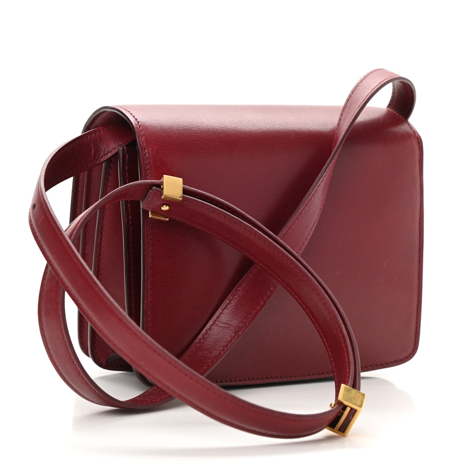 Celine Box Calfskin Small Classic Box Flap Bag Red 3 of 11