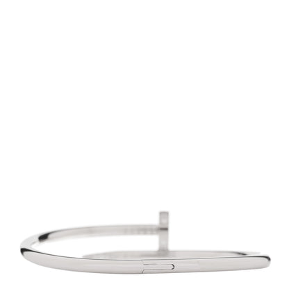 Cartier 18K White Gold Diamond Juste Un Clou Bracelet 17 3 of 5