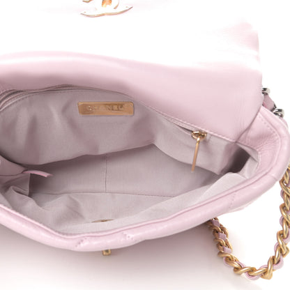 Chanel Lambskin Quilted Medium Chanel 19 Flap Light Pink 5 of 12