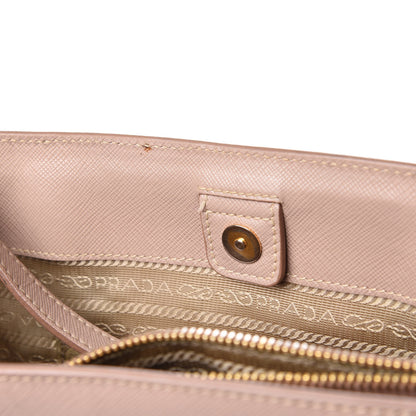 Prada Saffiano Small Double Handle Tote Mughetto 13 of 21