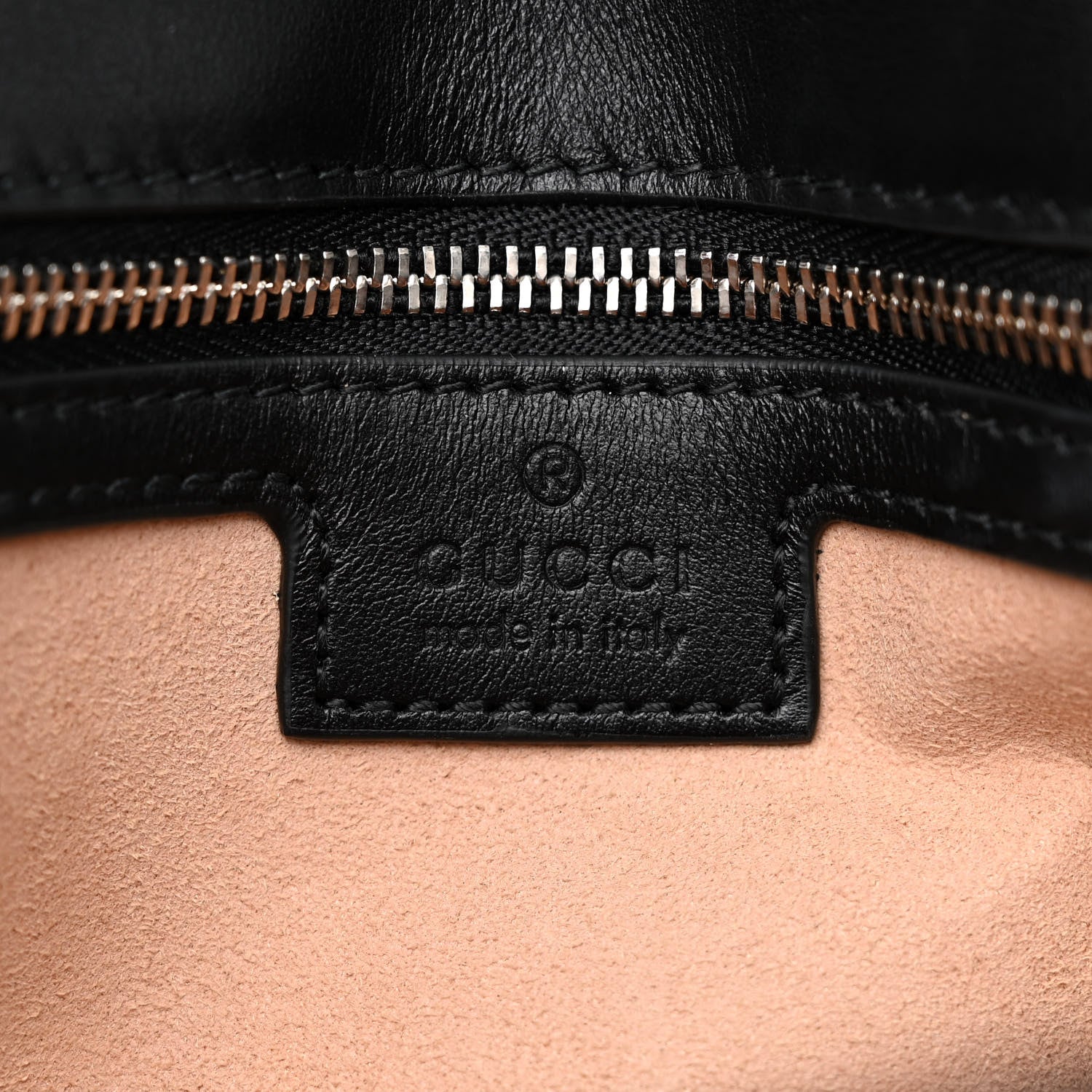 Gucci Calfskin Spiral Stud Small GG Marmont Shoulder Bag Black 6 of 12