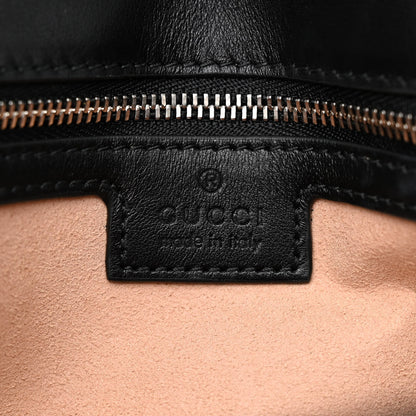 Gucci Calfskin Spiral Stud Small GG Marmont Shoulder Bag Black 6 of 12