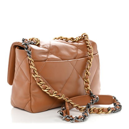 Chanel Lambskin Quilted Medium Chanel 19 Flap Brown 3 of 12