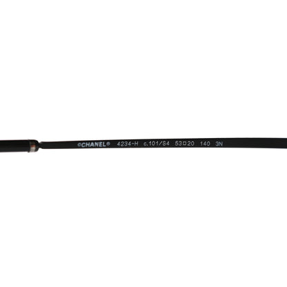 Chanel Pearl Round Sunglasses 4234-H Black 6 of 9