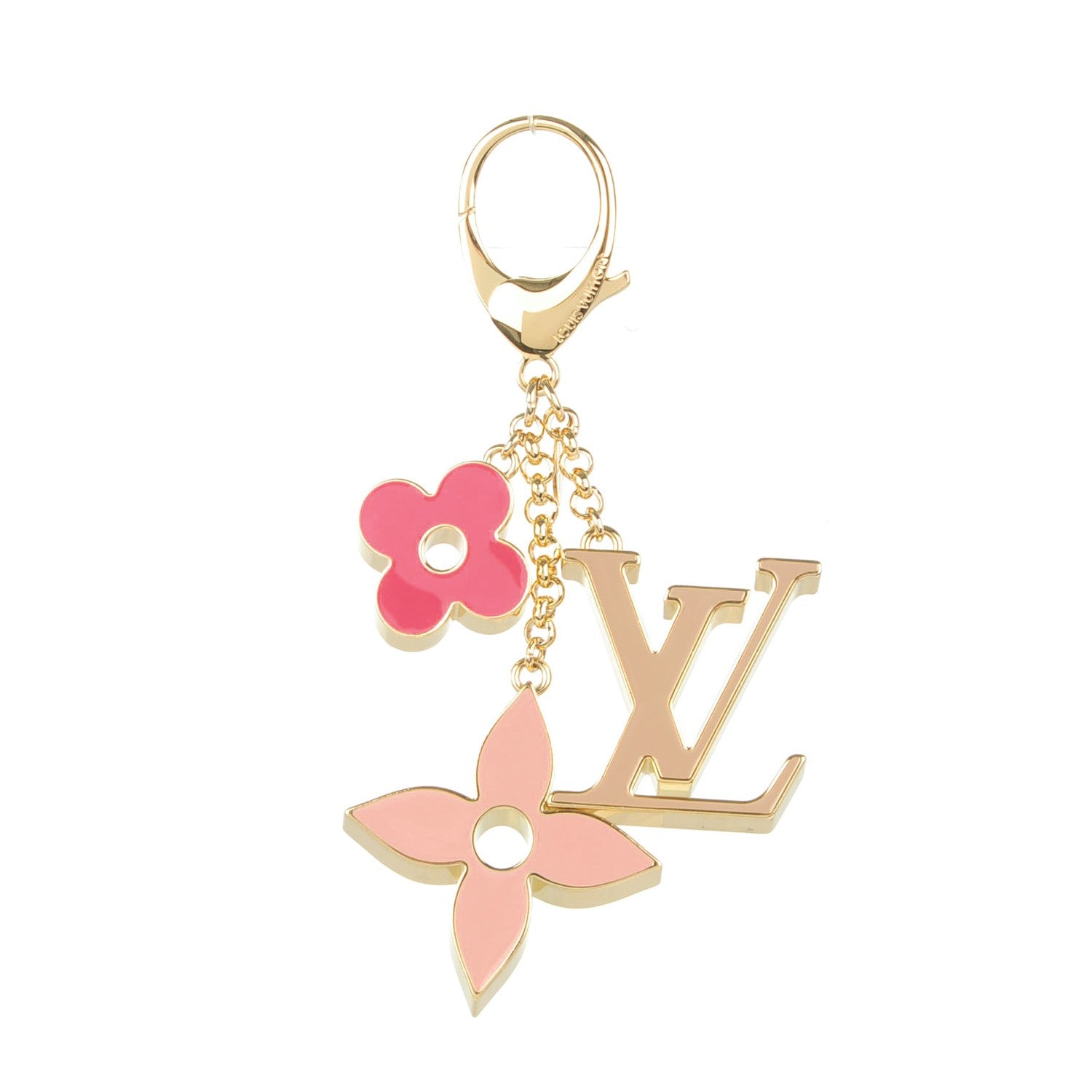 Louis Vuitton Fleur De Monogram Bag Charm Pink 1 of 4