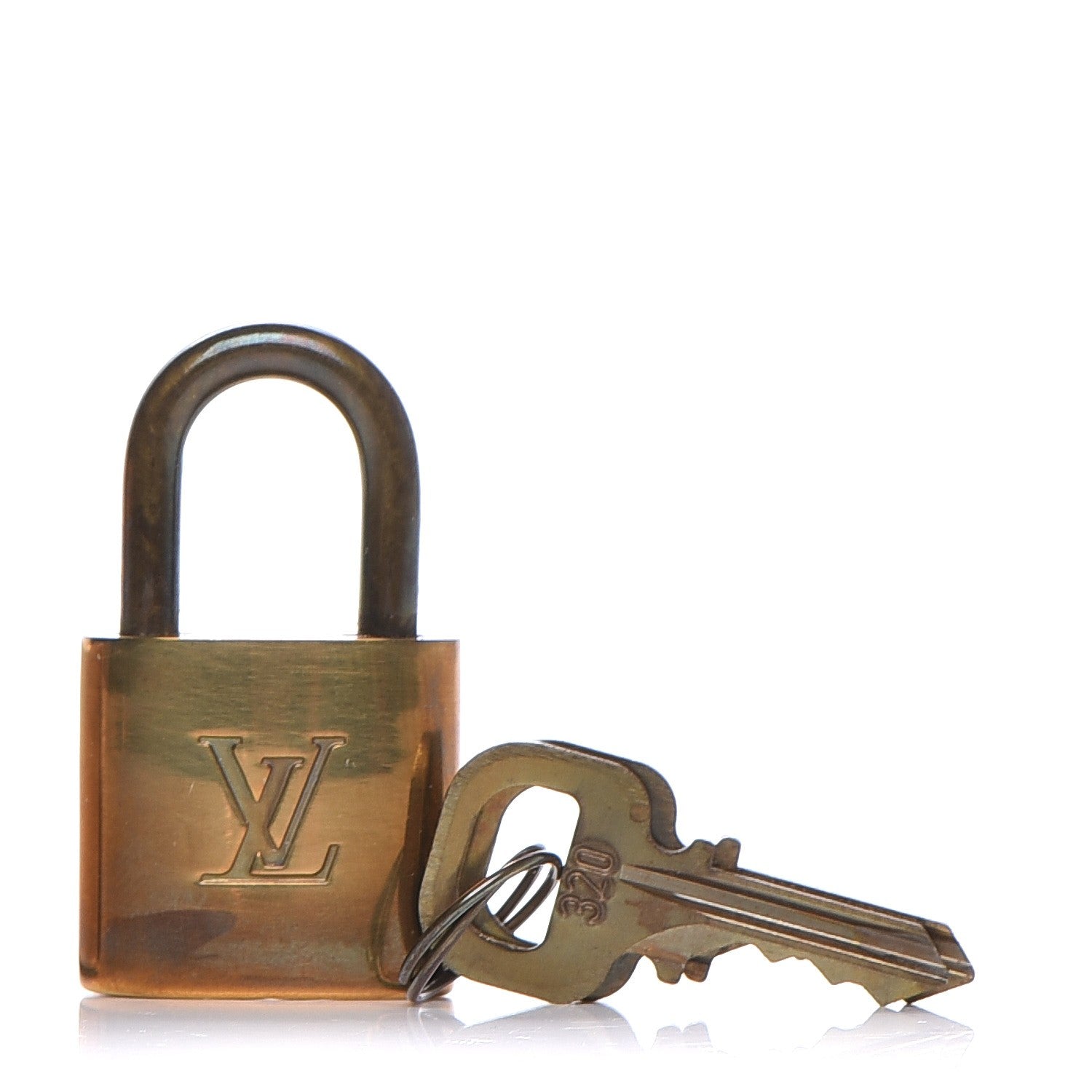 Louis Vuitton Brass Lock and Key Set #320 1 of 4