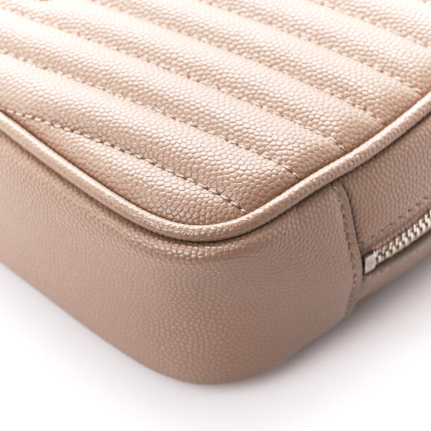Saint Laurent Grain De Poudre Matelasse Monogram Mini Lou Camera Bag Pale Blush 10 of 10