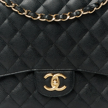Chanel Caviar Quilted Maxi Double Flap Black 9 of 15