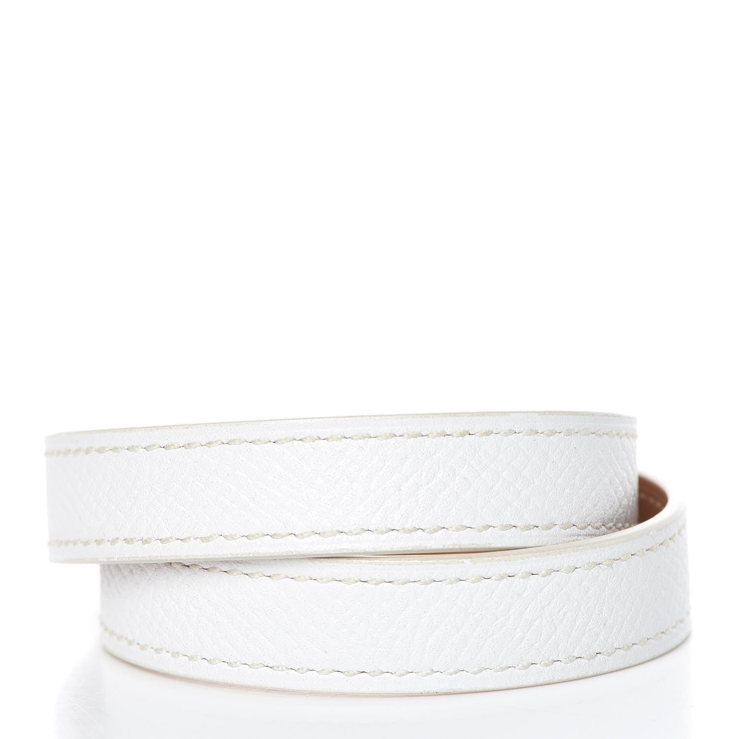 Hermes Epsom Kelly Double Tour Bracelet S White 3 of 7