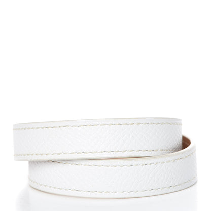 Hermes Epsom Kelly Double Tour Bracelet S White 3 of 7
