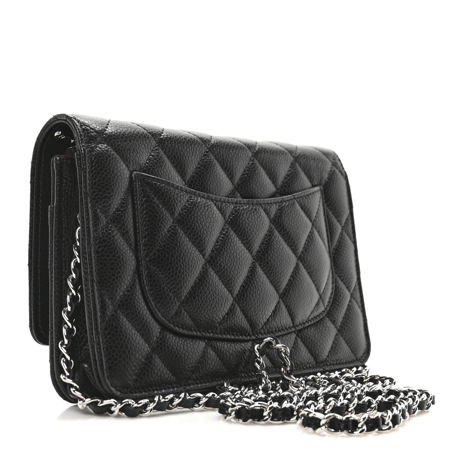 Chanel Caviar Quilted Wallet On Chain WOC Black 3 of 11