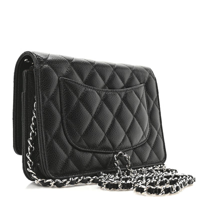Chanel Caviar Quilted Wallet On Chain WOC Black 3 of 11