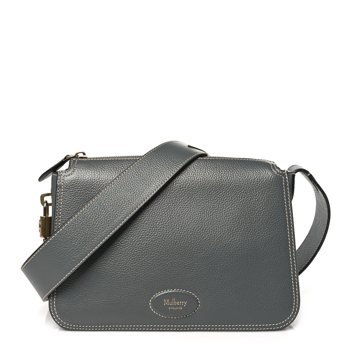 Small Classic Grain Billie Crossbody Bag Charcoal