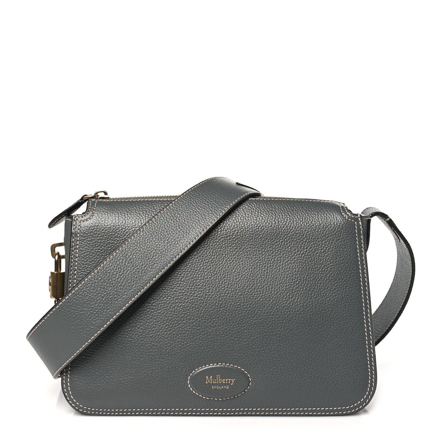 Mulberry Small Classic Grain Billie Crossbody Bag Charcoal 1 of 10
