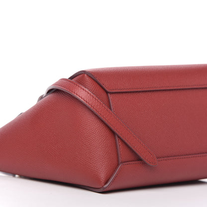 Celine Grained Calfskin Nano Belt Bag Ruby 6 of 9