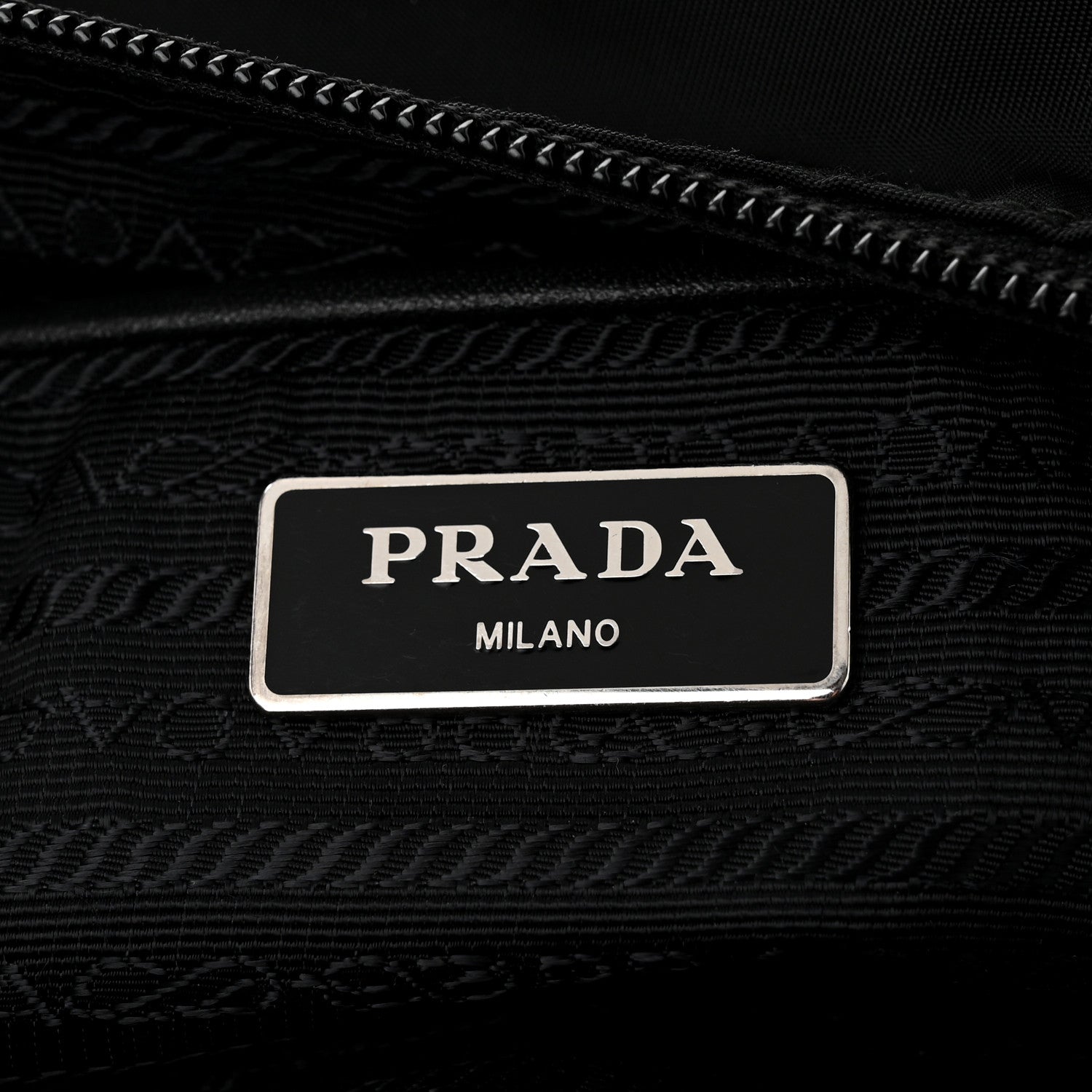 Prada Tessuto Nylon Saffiano Vela Messenger Bag Black 6 of 11