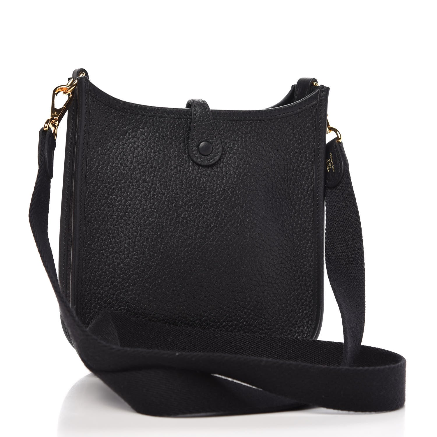 Hermes Taurillon Clemence Evelyne TPM Black 3 of 9