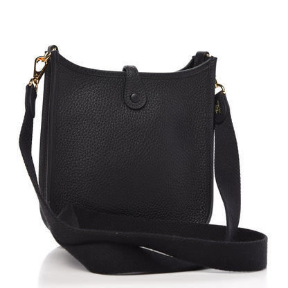 Hermes Taurillon Clemence Evelyne TPM Black 3 of 9