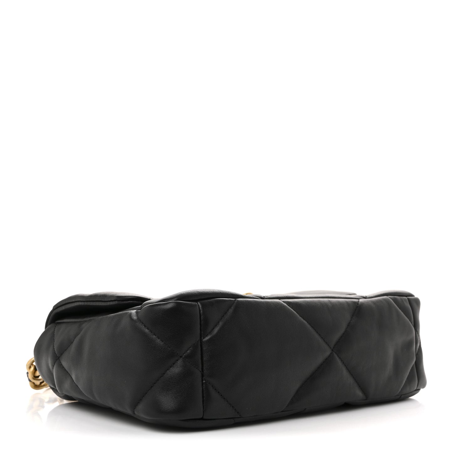 Lambskin Quilted Medium Chanel 19 Flap Black