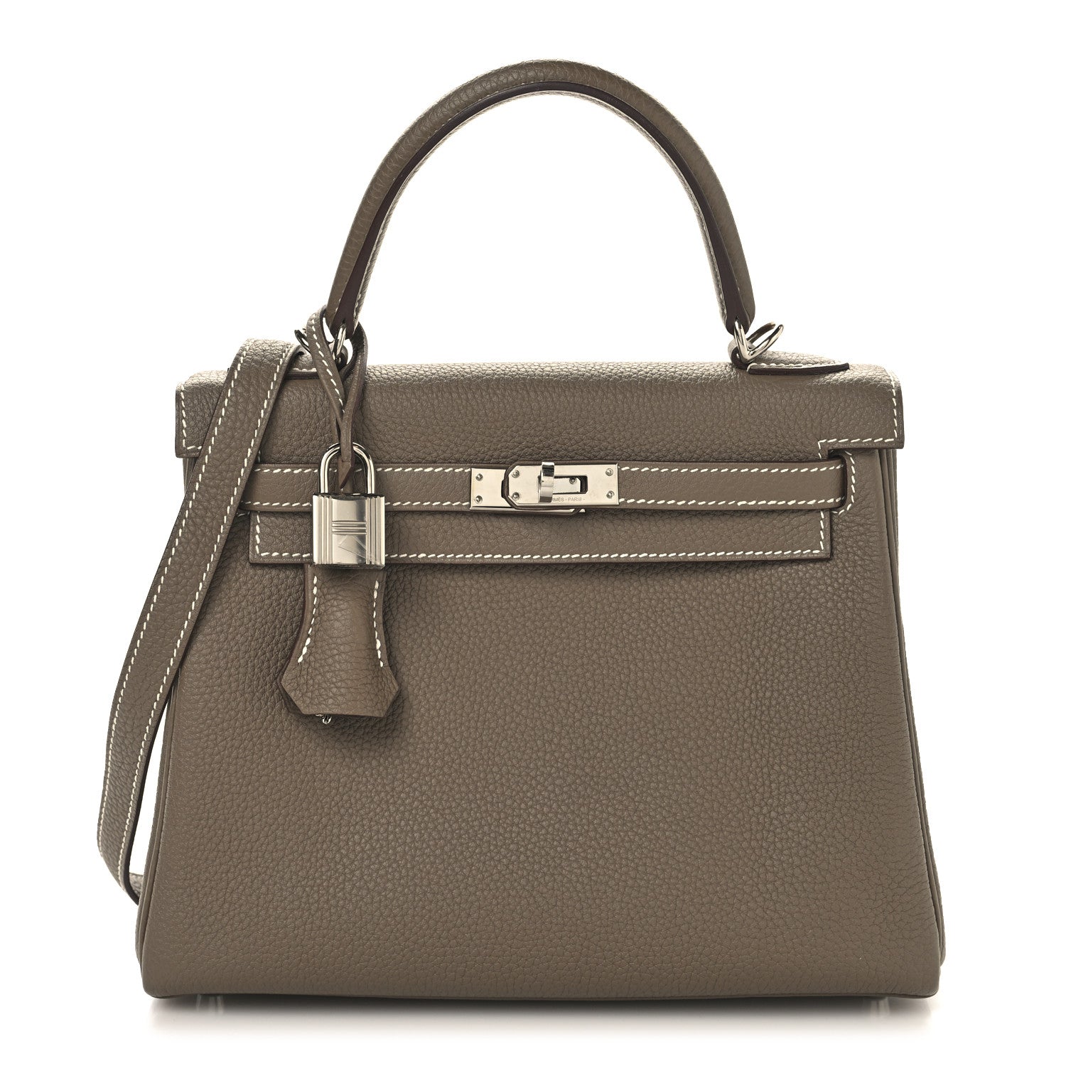 Hermes Togo Kelly Retourne 25 Etoupe 1 of 15