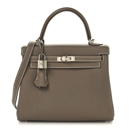 Hermes Togo Kelly Retourne 25 Etoupe 1 of 15
