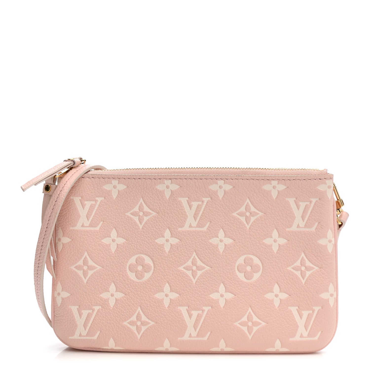 Louis Vuitton Empreinte Monogram Double Zip Pochette Rose 1 of 11