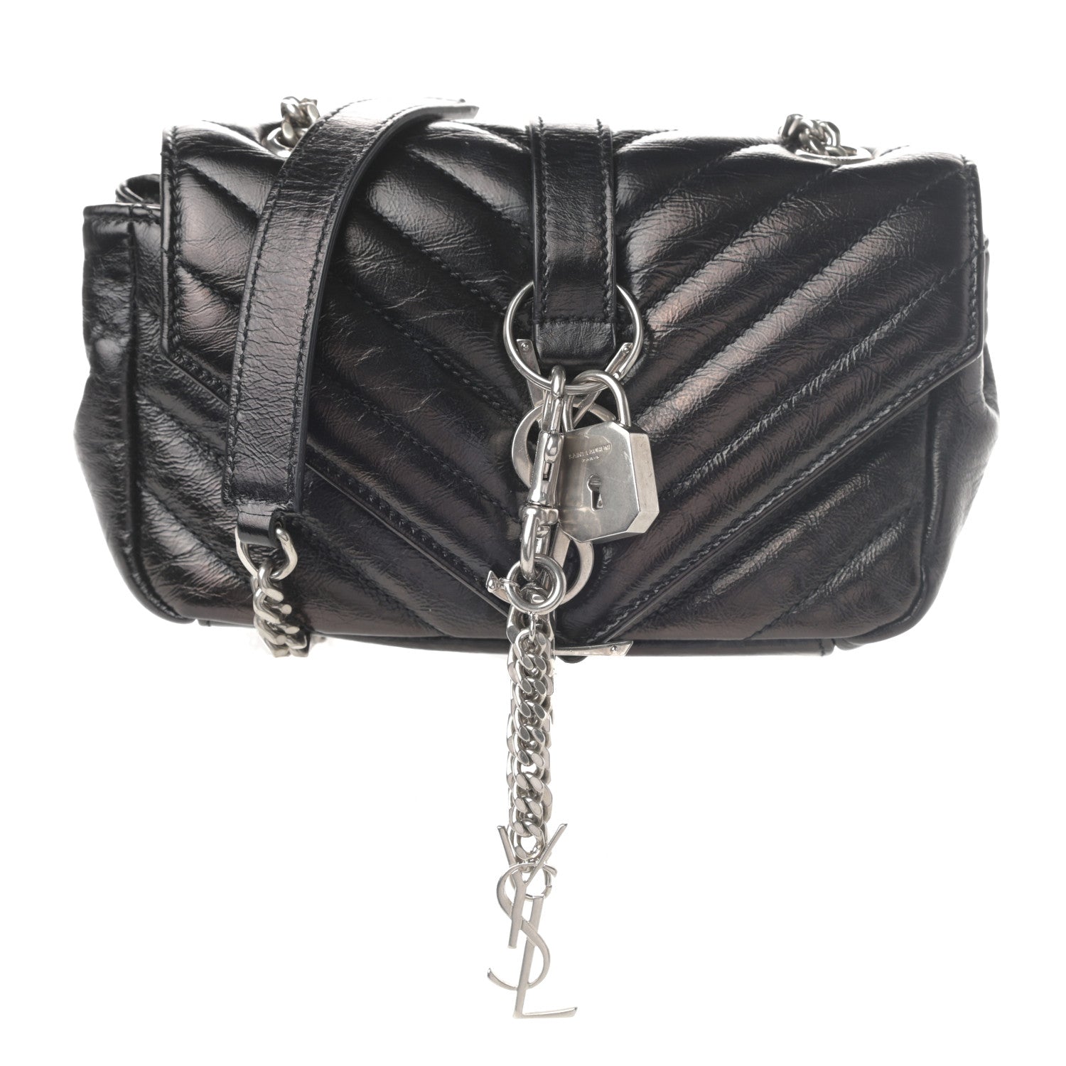 Saint Laurent Calfskin Matelassé Monogram Classic Baby Punk Chain Bag 1 of 9