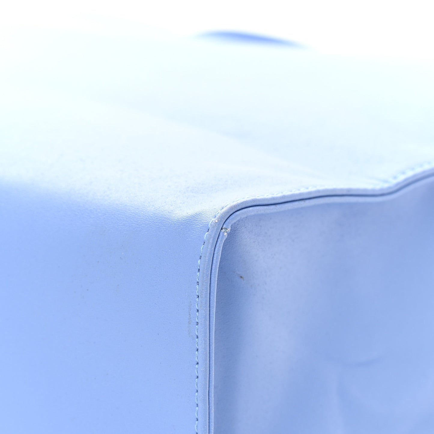 Vegan Leather Medium Shopping Bag Cerulean