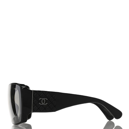 Chanel Lambskin Shield Quilted Sunglasses 71267 Black 3 of 9