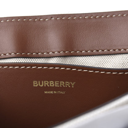Burberry Canvas Horseferry Print Note Crossbody Bag Natural Tan 6 of 10