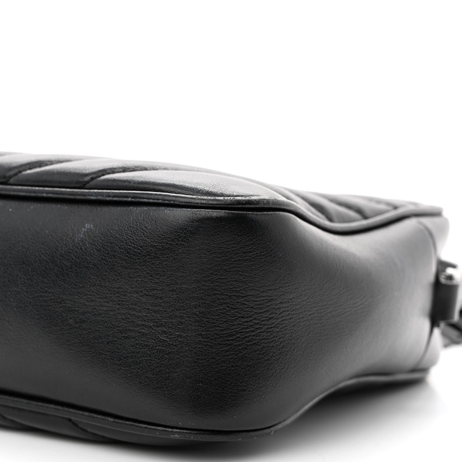 Saint Laurent Calfskin Matelasse Monogram Monochrome Lou Camera Bag Black 11 of 18