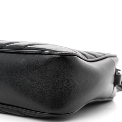Saint Laurent Calfskin Matelasse Monogram Monochrome Lou Camera Bag Black 11 of 18