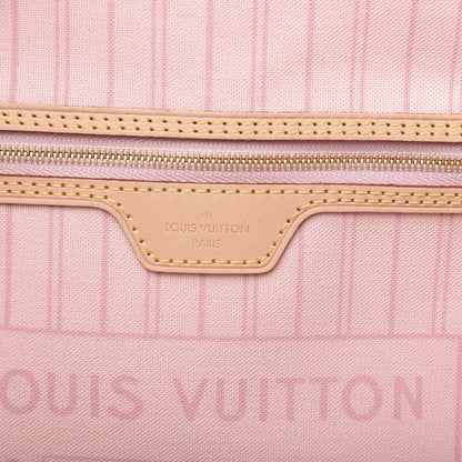 Louis Vuitton Damier Azur Neo Neverfull MM Rose Ballerine 4 of 10