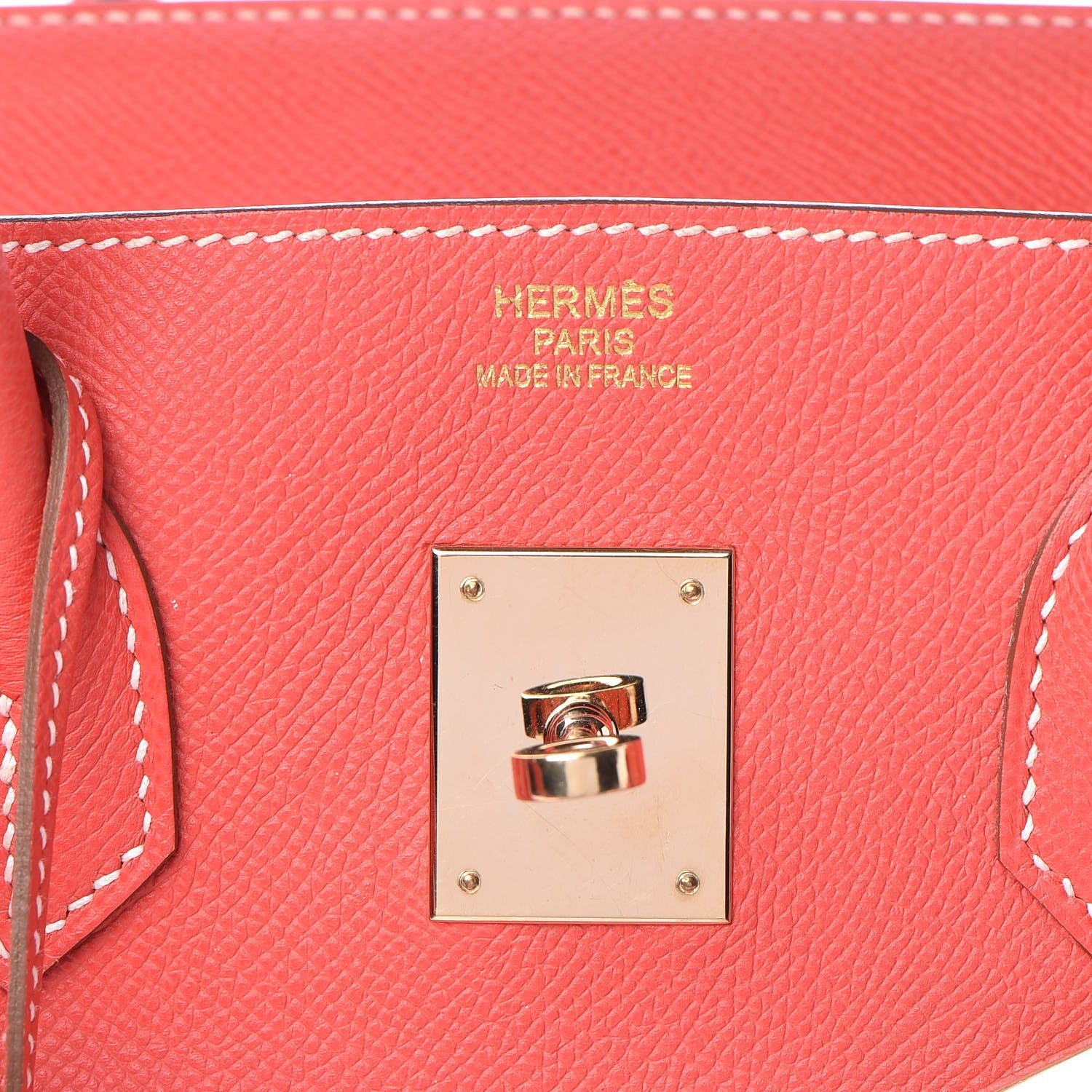 Hermes Epsom Candy Birkin 35 Rose Jaipur Gold 21 of 35