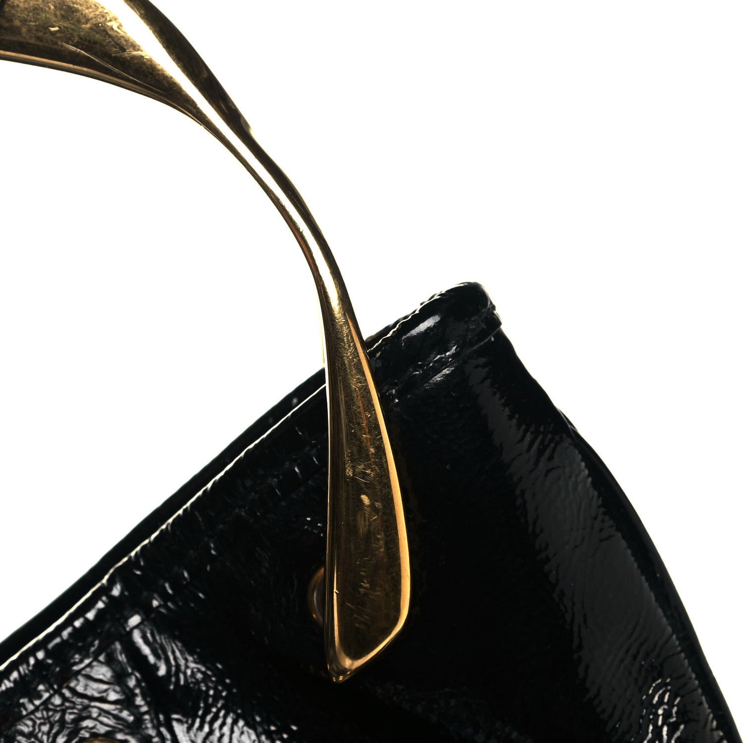 Patent Eyelet Hobo Black