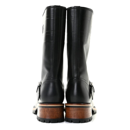 Christian Dior Calfskin Embossed Dior Quest 35mm Biker Boots 40 Black 5 of 12