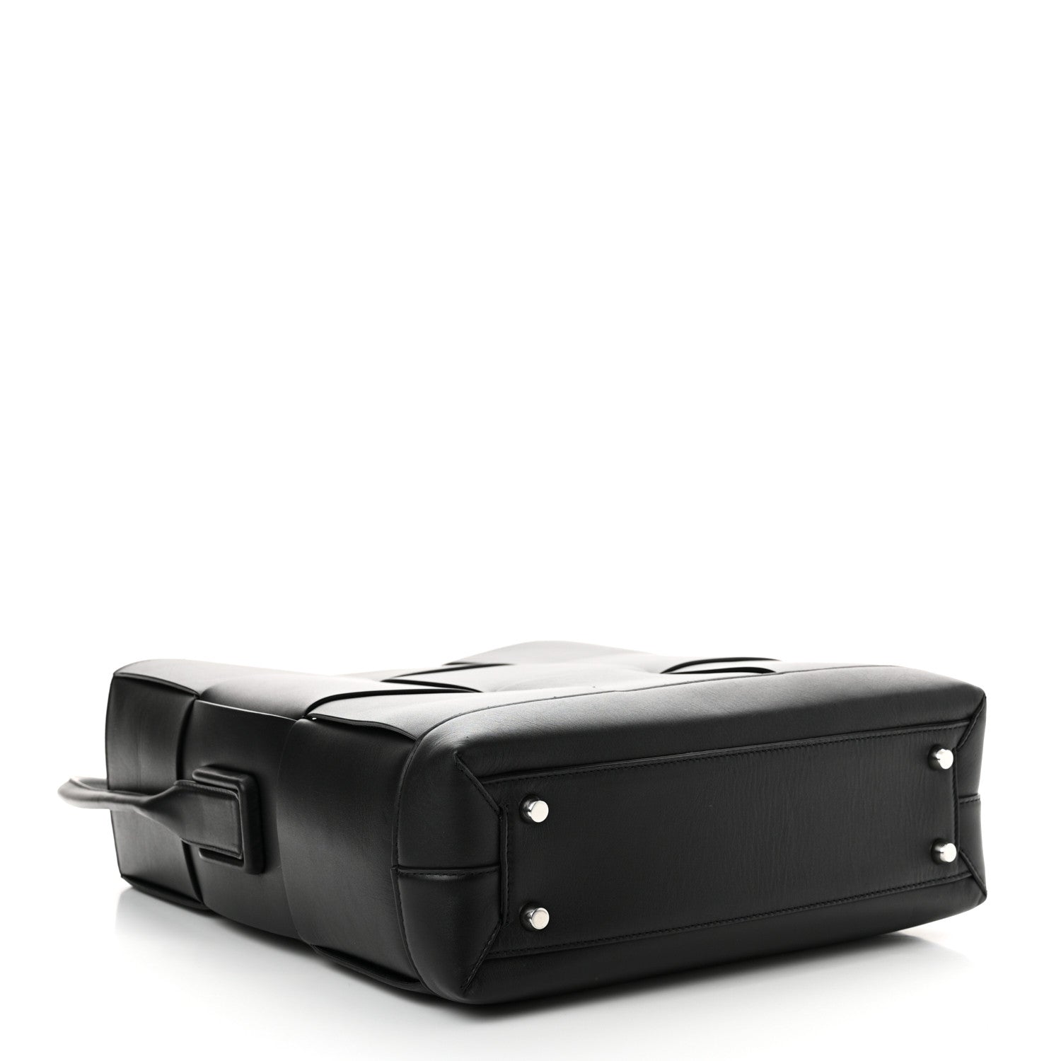 Bottega Veneta French Calfskin Maxi Intrecciato Large Vertical Arco Tote Black 4 of 12