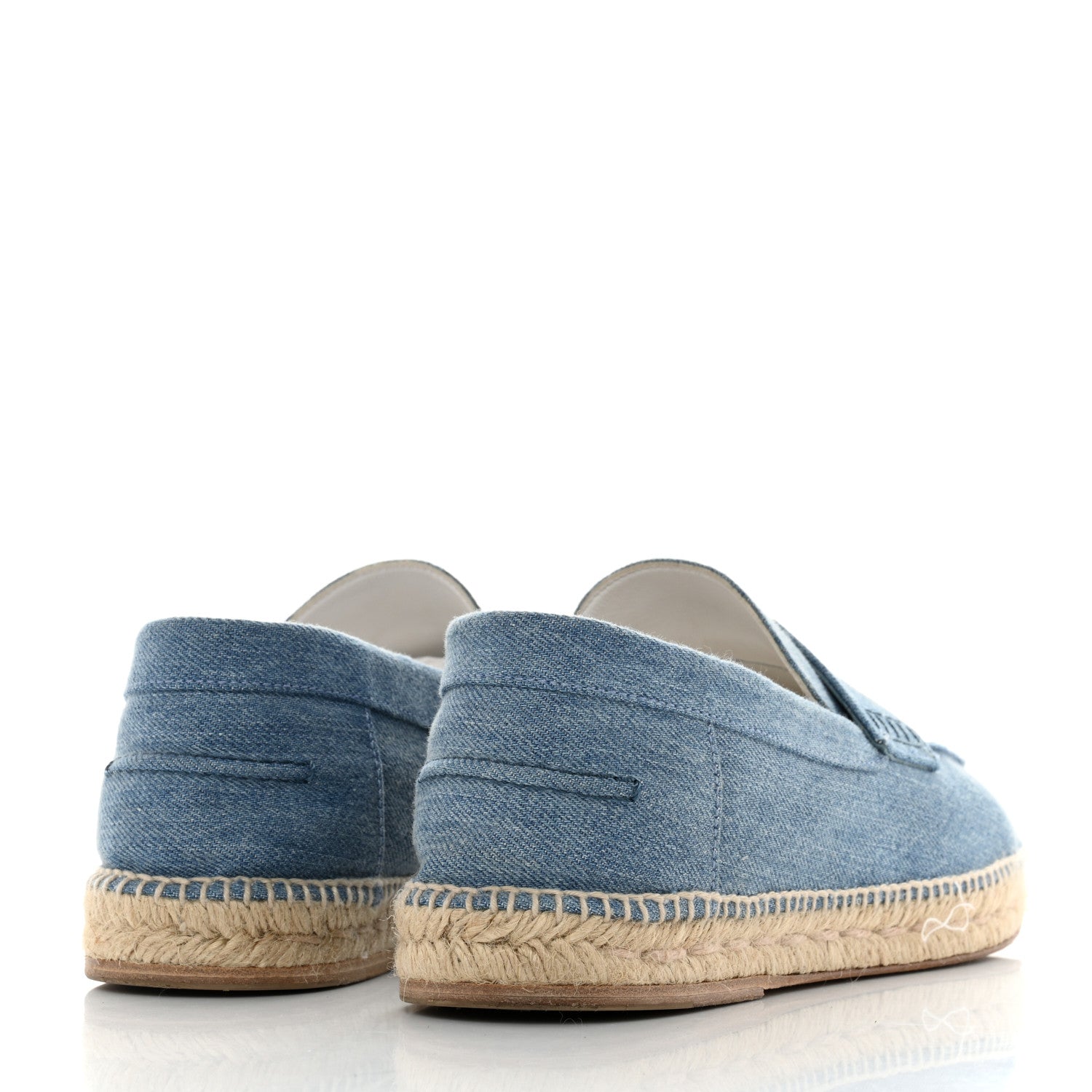 Hermes Denim Canvas Mens Trip Espadrilles 43 Bleu Clair 4 of 12