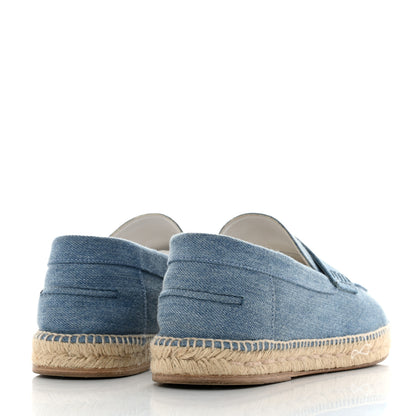 Hermes Denim Canvas Mens Trip Espadrilles 43 Bleu Clair 4 of 12