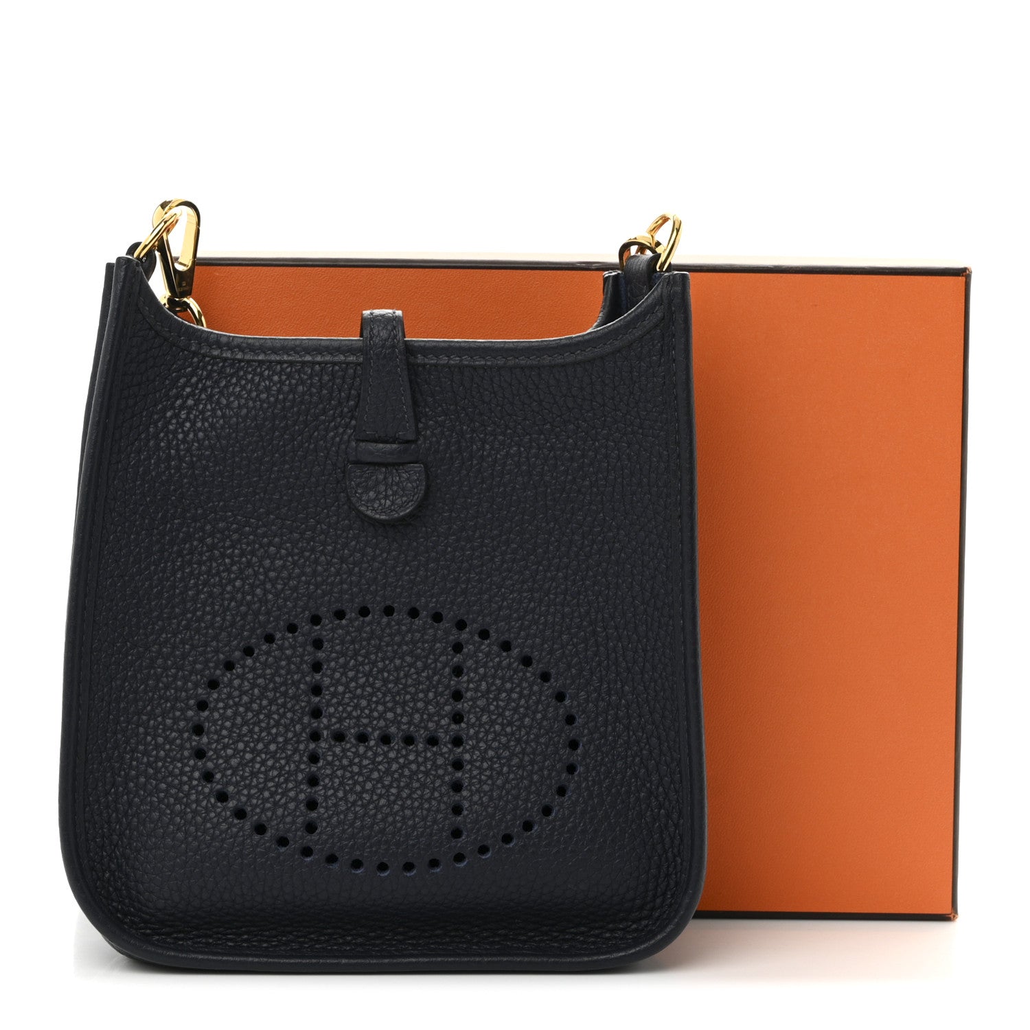 Hermes Taurillon Clemence Evelyne TPM Bleu Nuit 11 of 11