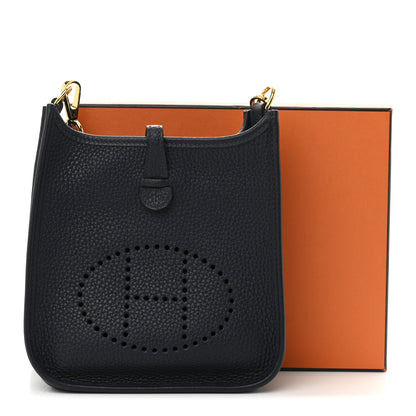 Hermes Taurillon Clemence Evelyne TPM Bleu Nuit 11 of 11